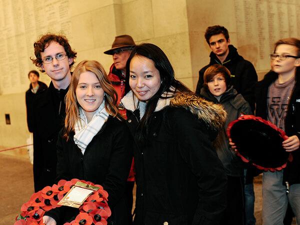 Students visit Belgium and lay a memorial wreath at the site of Great War–era battlefields on the Western Front.