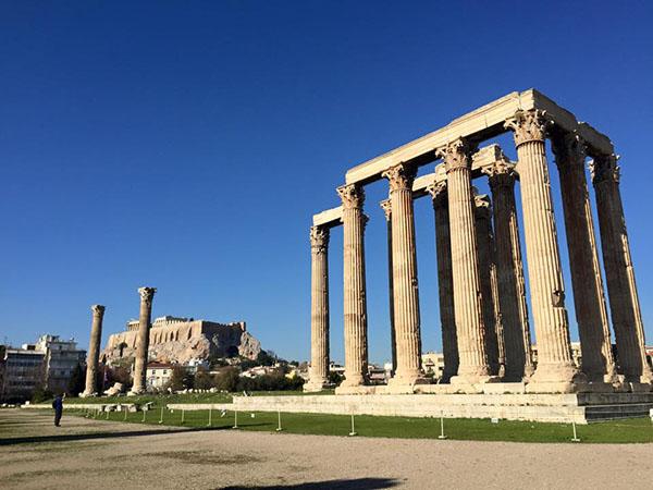 The ancient Temple of Zeus, photographed by Brynne Becker ’17.