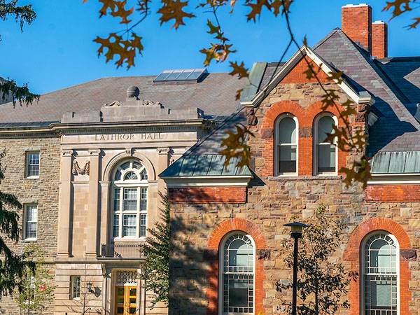 Lathrop Hall in autumn