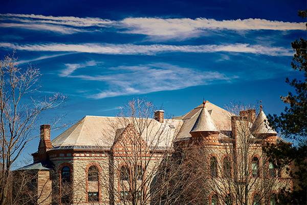 Scenic shot of James B. Colgate Hall