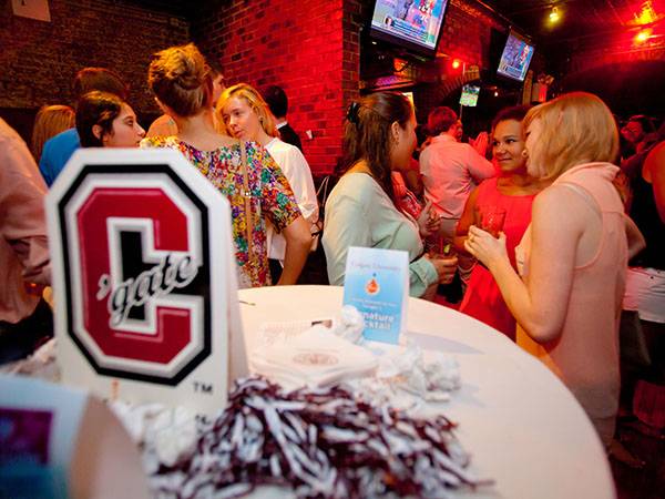 Colgate alumni and friends welcome the Class of 2013 into the local Colgate community during a Welcome to NYC event by the Colgate Club of NY held at the Overlook in Manhattan on Thursday, September 12, 2013