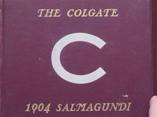 Cover of 1904 Salmagundi with Colgate "C"