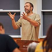 Colgate teacher lecturing