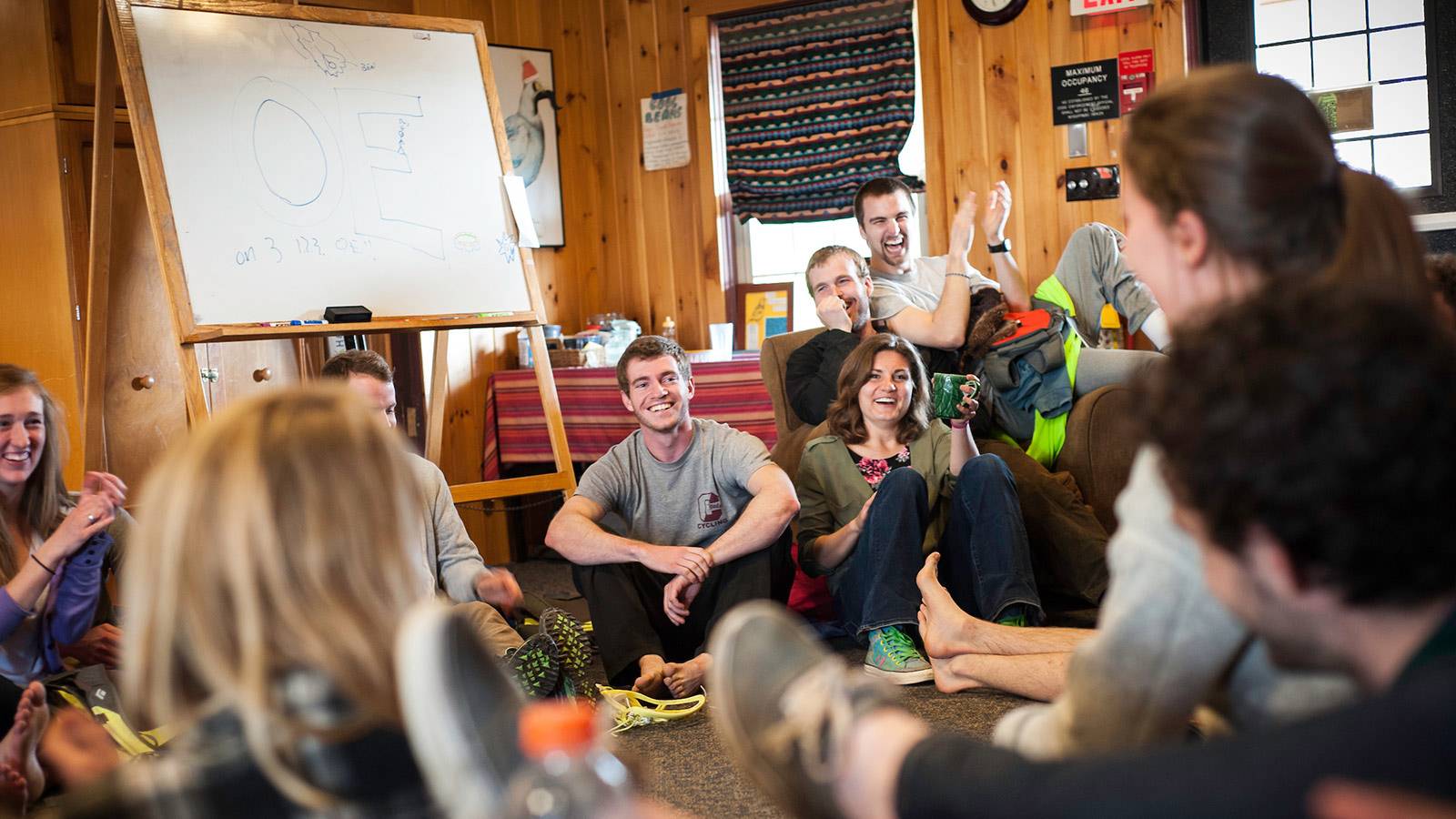 Outdoor Ed student leaders meet at Base Camp