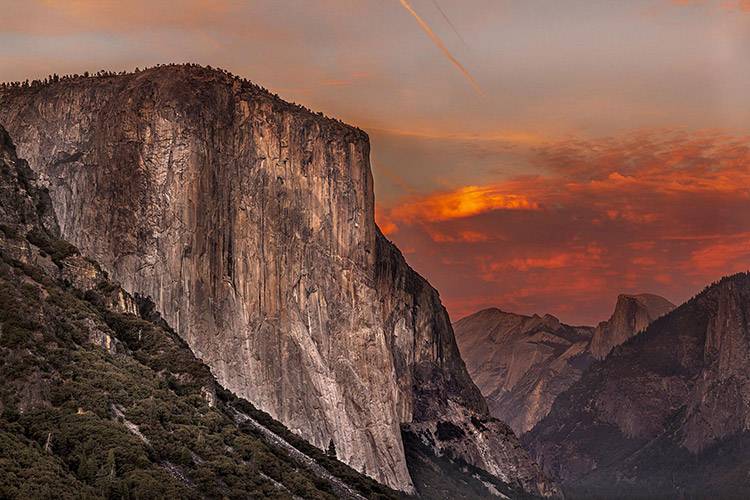 El Capitan in the sunset