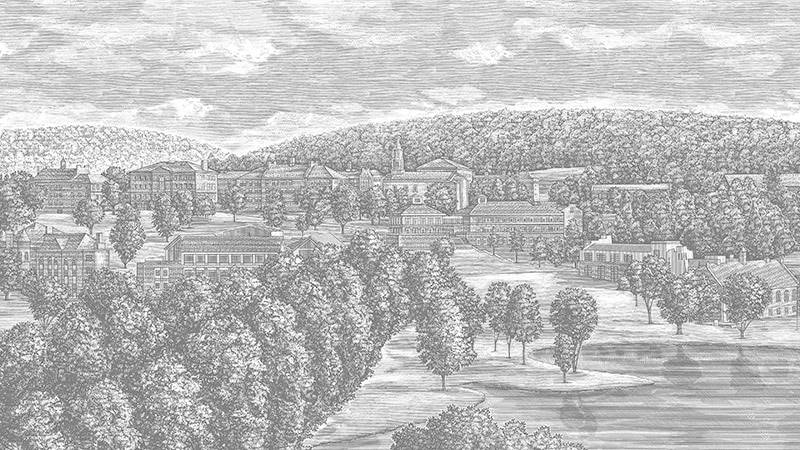 illustration of Colgate hill