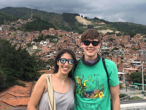 Jacob and friend in Columbia.