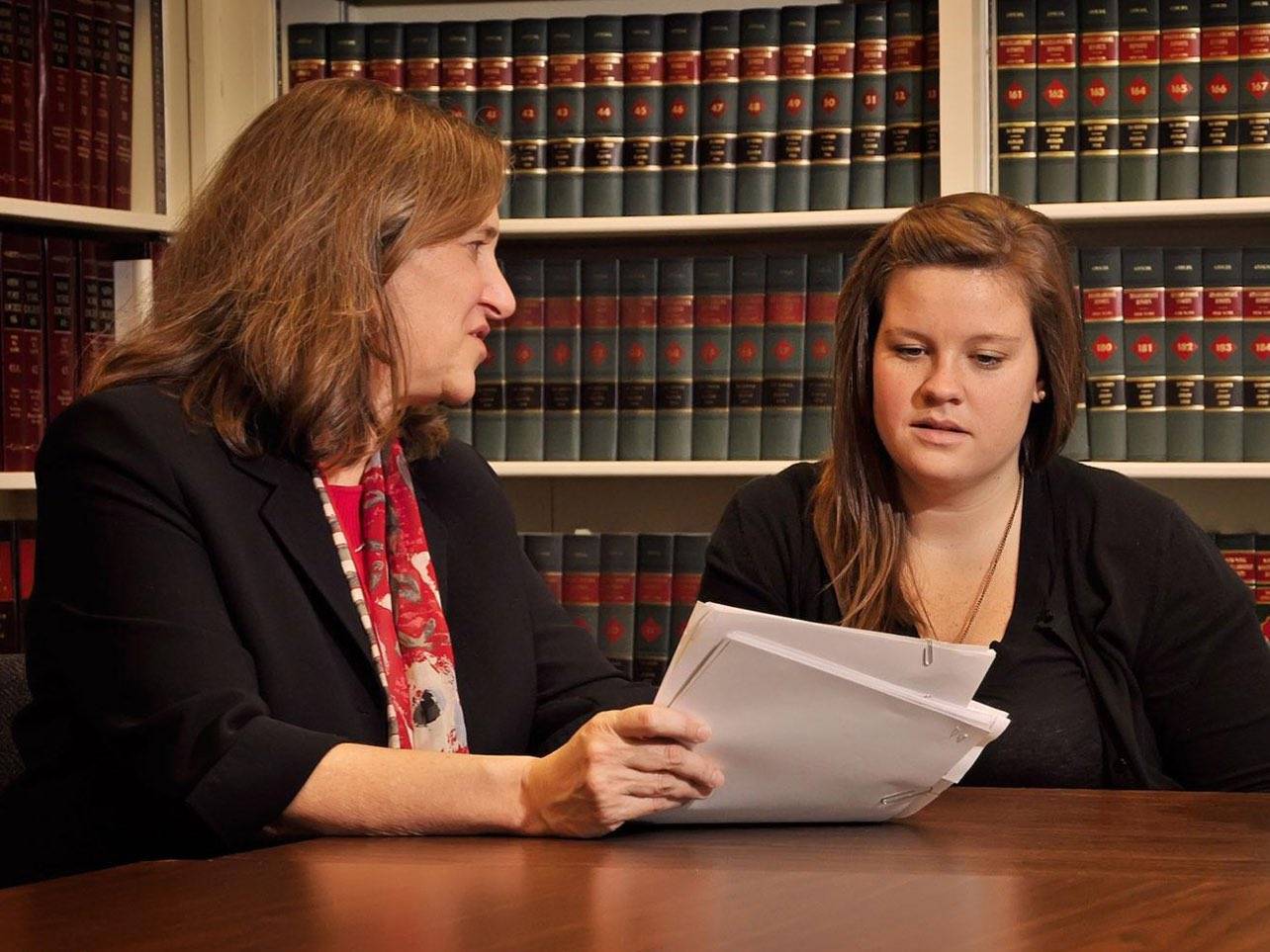 Attorney Susan Conn '79, trains and supervises students participating in the Upstate Law Project.