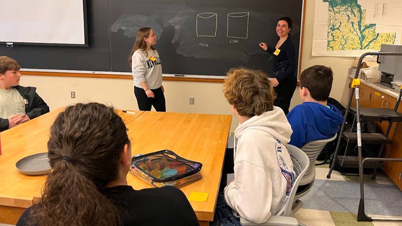student teaching in the classroom