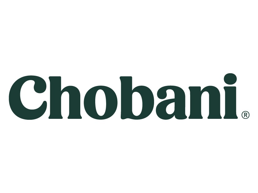 The logo consists of the word "Chobani" written in a thick, dark forest green serif typeface with soft, rounded edges. It is set against a plain white background, featuring a capitalized letter "C" followed by lowercase letters and a small registered trademark symbol to the bottom right.