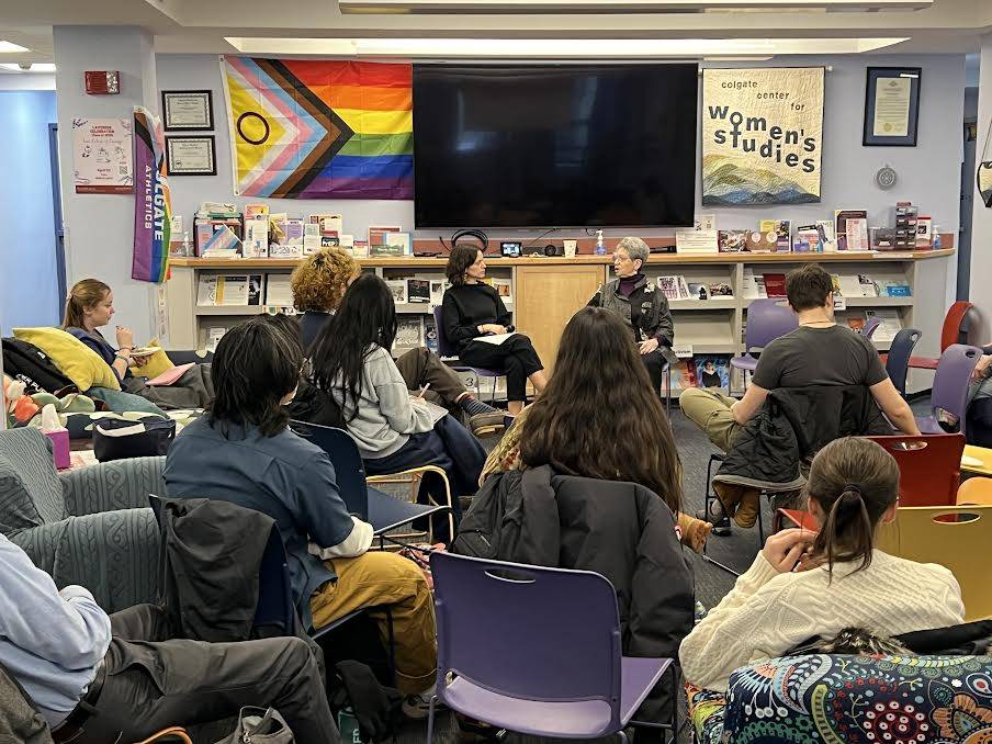 Group of students listening to speaker in Spring 2026