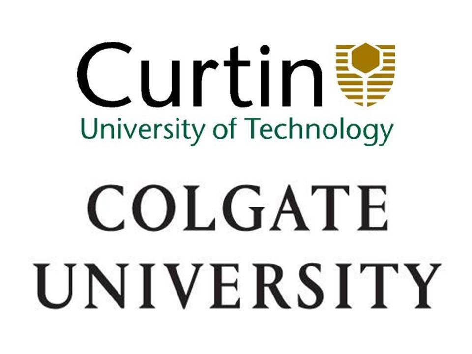 Logos of Curtin University of Technology and Colgate University