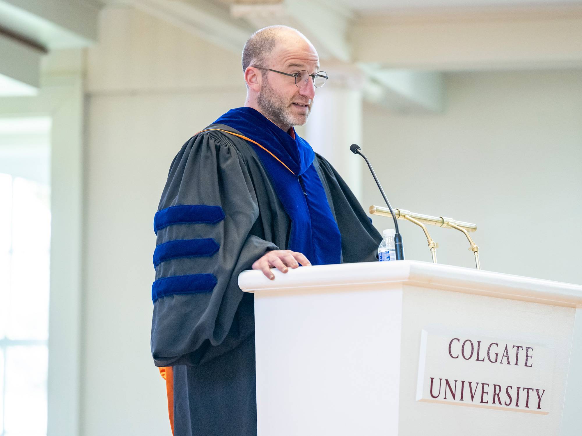 Prof. Mark Stern at podium