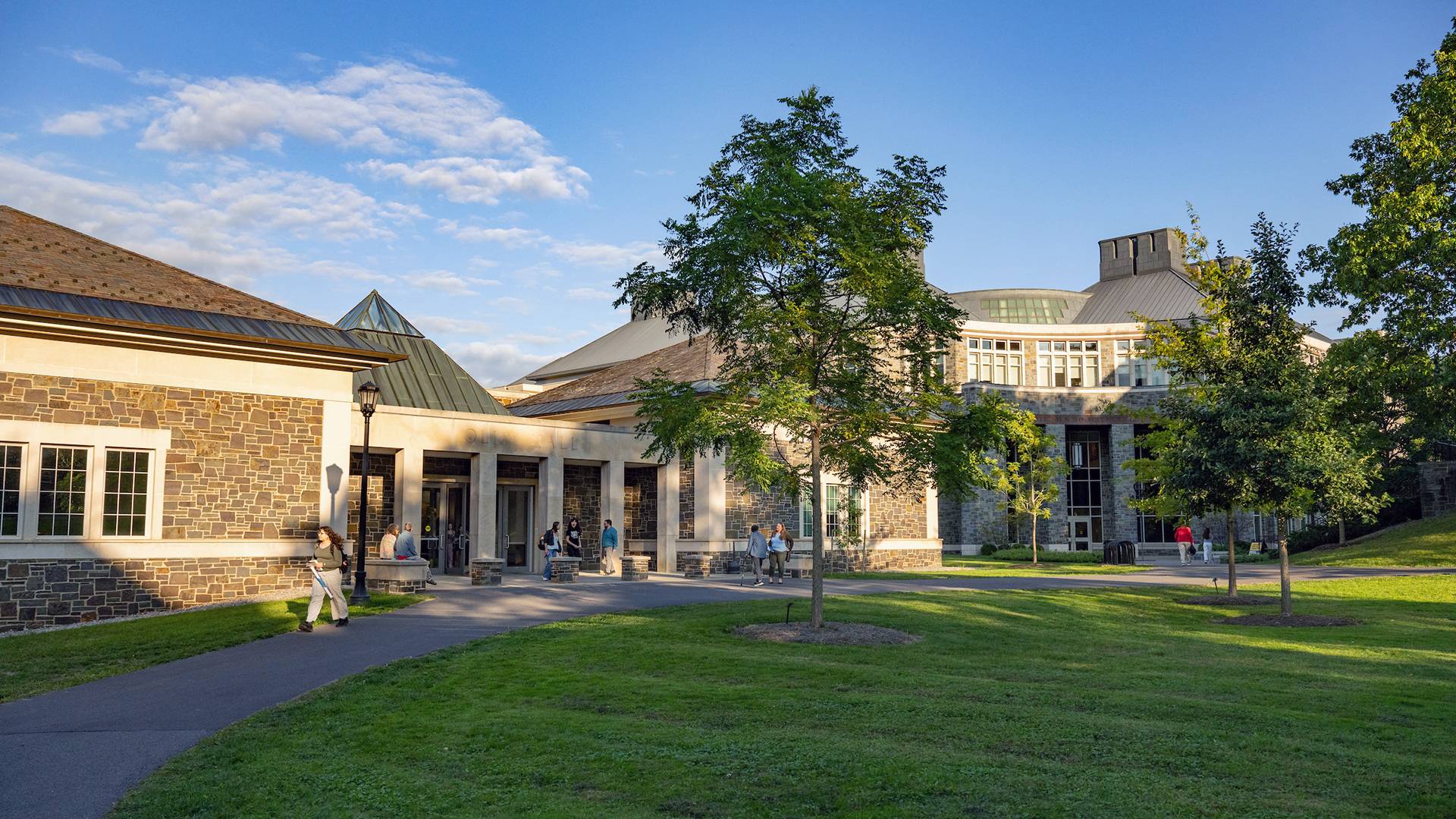 Olin Hall in summer