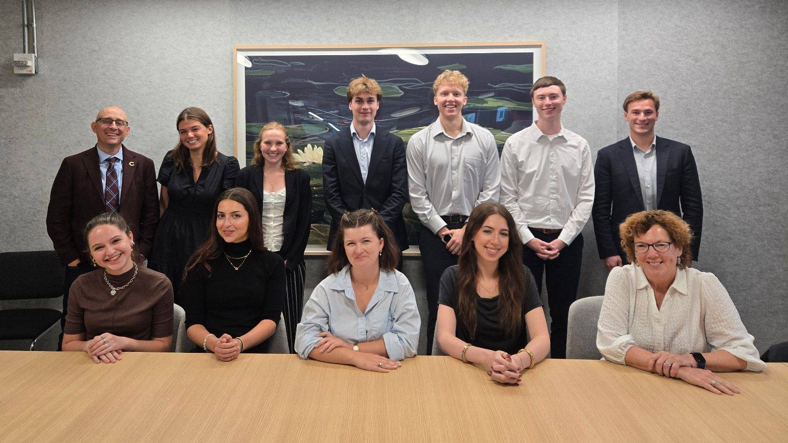 The Lampert Scholars and Storing-Hou Director of the Lampert Institute for Civic and Global Affairs Chad Sparber met with former U.S. Ambassador to Cyprus Kathleen Doherty ’85 during a trip to Washington, D.C. in October.