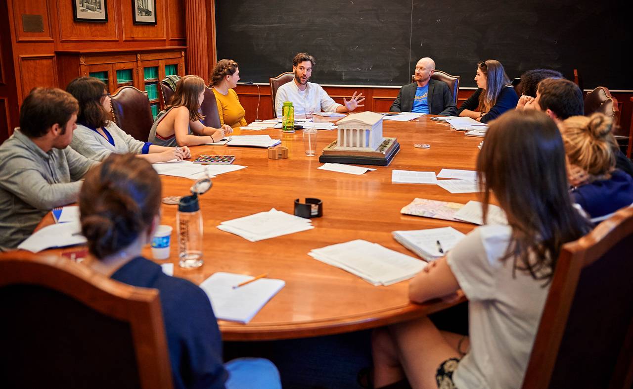 Actor, director, producer, and screenwriter Josh Radnor talks with Greg Ames' Advanced Workshop class